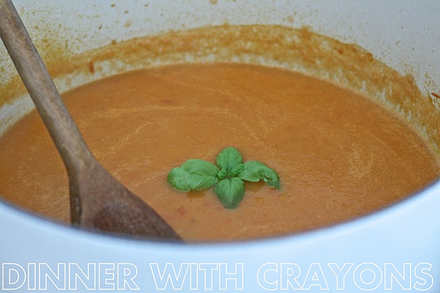 Fridge Bottom Soup using up leftovers at DinnerWithCrayons.com #soup #recipes #thrifty #mealplans